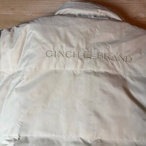 Men's Cinch Jacket Tan/Green Reversible Down Insulated Western Puffer Coat XL